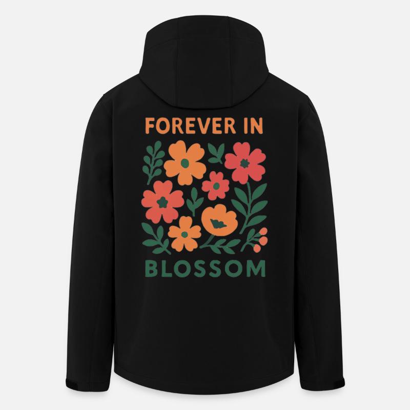 Always in bloom - floral - Men’s Recycled Softshell Jacket by Stanley/Stella - black
