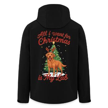 Weihnachten mit meinem Labrador - Recycelte Männer Softshell-Jacke von Stanley/Stella - Schwarz - Hinten - AI Model Male 185 light (185cm)