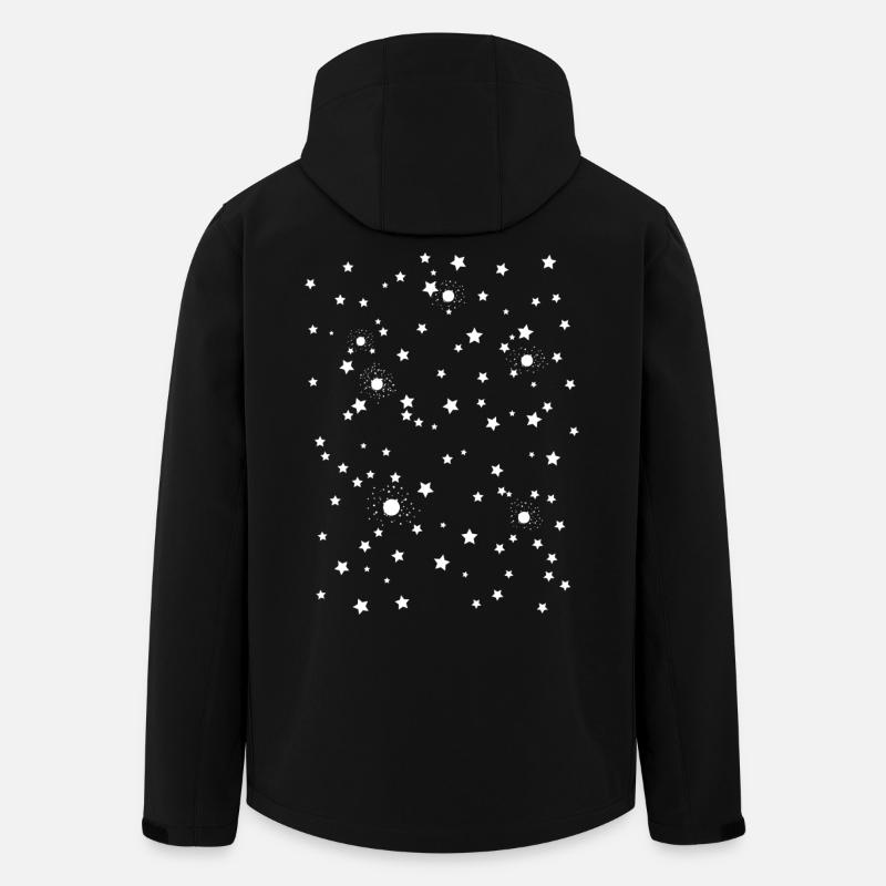 Starry Sky Space Stars - Men’s Recycled Softshell Jacket by Stanley/Stella - black