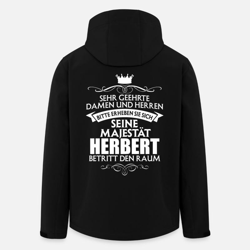 HERBERT - Majestät - Recycelte Männer Softshell-Jacke von Stanley/Stella - Schwarz