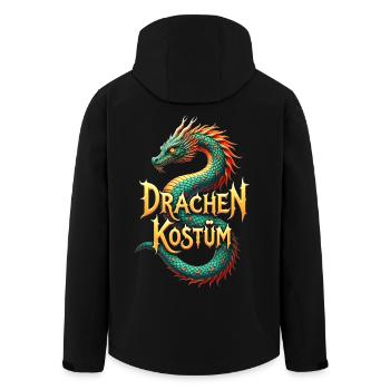 Drachen Kostüm Chinesischer Drache Karneval cool - Recycelte Männer Softshell-Jacke von Stanley/Stella - Schwarz - Hinten - AI Model Male 185 light (185cm)