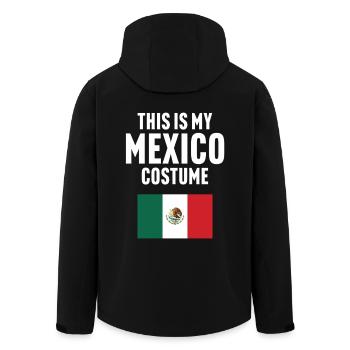 Das ist mein Mexiko Kostüm - Recycelte Männer Softshell-Jacke von Stanley/Stella - Schwarz - Hinten - AI Model Male 185 light (185cm)