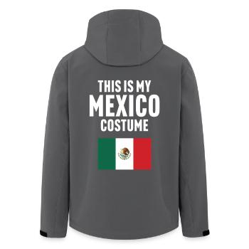 This my Mexico costume - Men’s Recycled Softshell Jacket by Stanley/Stella - anthracite - Back - AI Model Male 185 light (185cm)