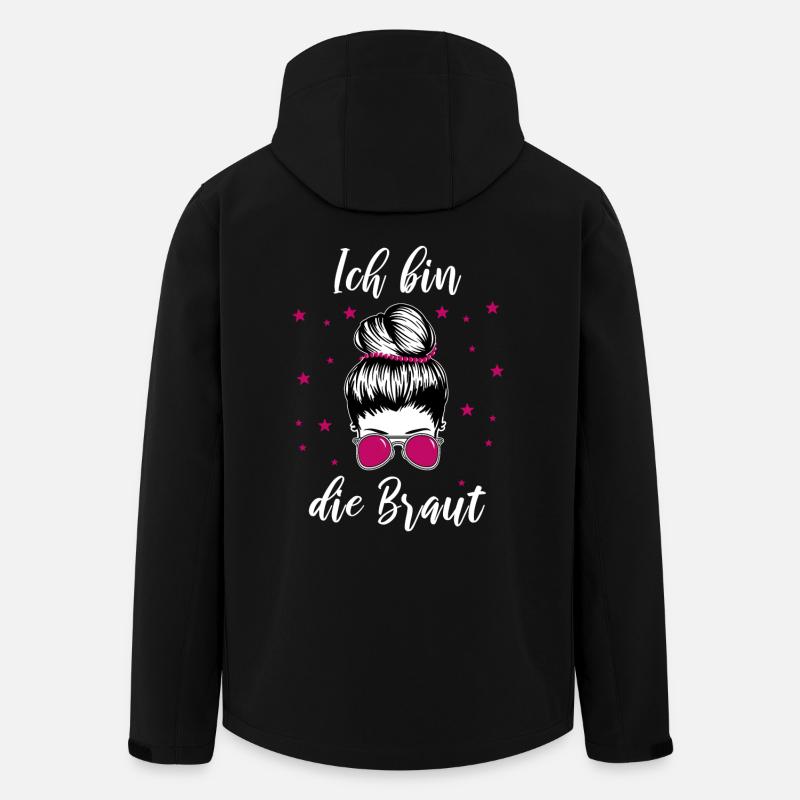 Ich Bin Die Braut Lustig - Recycelte Männer Softshell-Jacke von Stanley/Stella - Schwarz