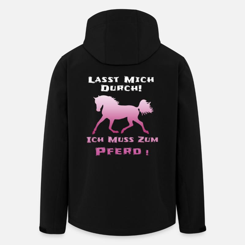 Pferde Lustiger Spruch - Recycelte Männer Softshell-Jacke von Stanley/Stella - Schwarz