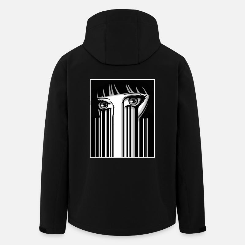 Anime Eyes Japon - Veste softshell homme en polyester recyclé Stanley/Stella - noir