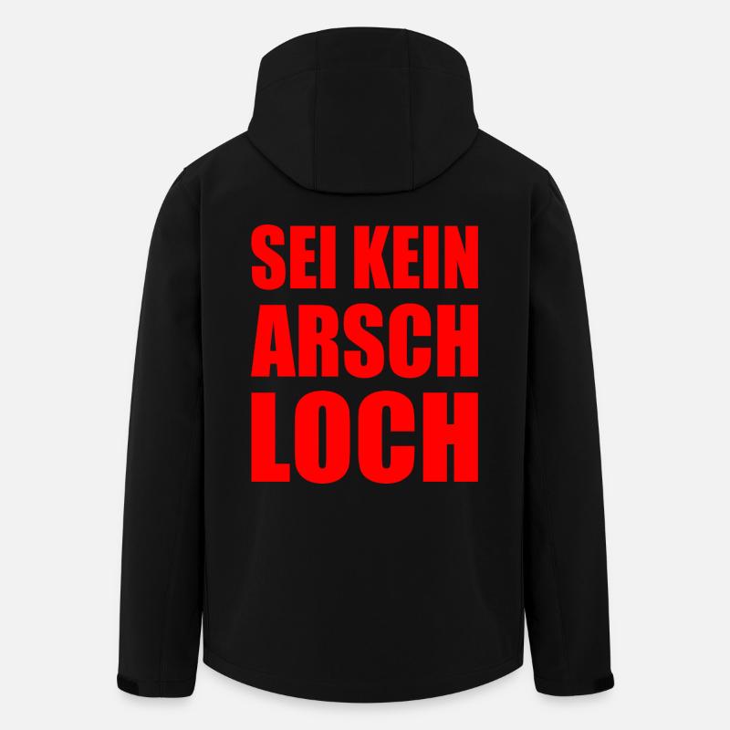 sei kein arschloch - Recycelte Männer Softshell-Jacke von Stanley/Stella - Schwarz
