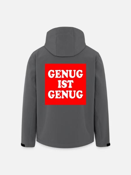 Genug ist genug - Recycelte Männer Softshell-Jacke von Stanley/Stella - Schwarz