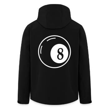 n°8 - Veste softshell homme en polyester recyclé Stanley/Stella - noir - Dos - AI Model Male 185 light (185cm)