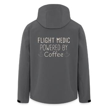 Flight Paramedic Coffee air rescue - Men’s Recycled Softshell Jacket by Stanley/Stella - black - Back - AI Model Male 185 light (185cm)