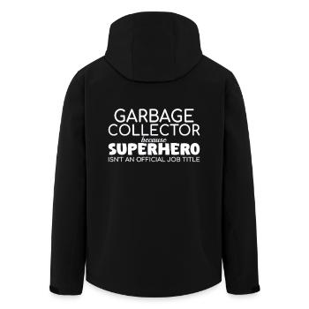 Ramasse-miettes Super-héros - Veste softshell homme en polyester recyclé Stanley/Stella - noir - Dos - AI Model Male 185 light (185cm)