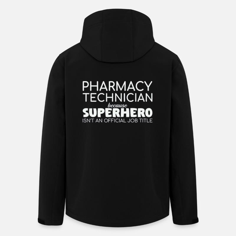 Technicien en pharmacie Super-héros - Veste softshell homme en polyester recyclé Stanley/Stella - noir