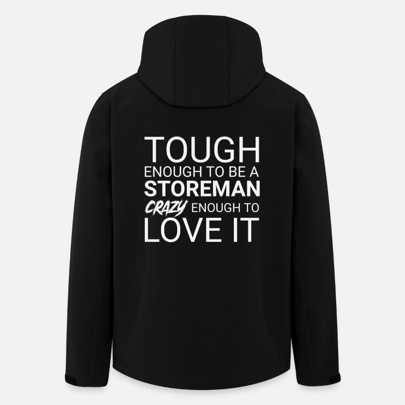 Storeman Crazy - Men’s Recycled Softshell Jacket by Stanley/Stella - black