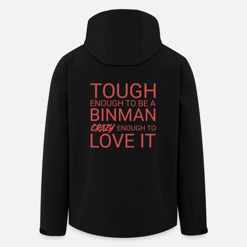 Binman Crazy - Men’s Recycled Softshell Jacket by Stanley/Stella - black
