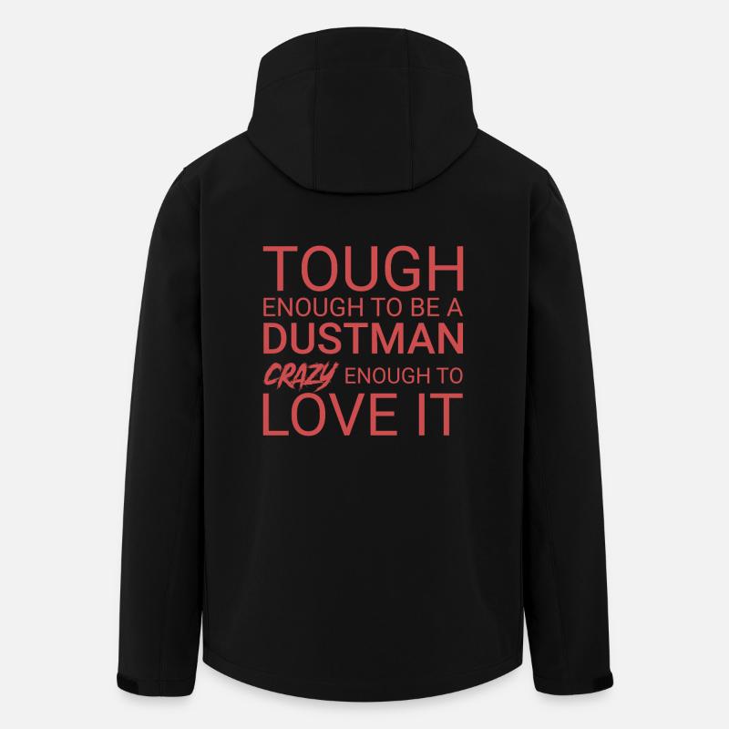Dustman Crazy - Recycelte Männer Softshell-Jacke von Stanley/Stella - Schwarz