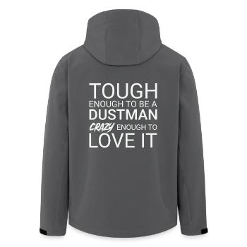 Dustman Crazy - Recycelte Männer Softshell-Jacke von Stanley/Stella - Anthrazit - Hinten - AI Model Male 185 light (185cm)