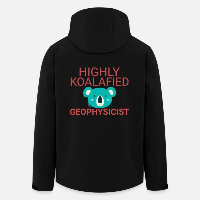 Geophysicist Koalafied Geophysics - Recycelte Männer Softshell-Jacke von Stanley/Stella - Schwarz