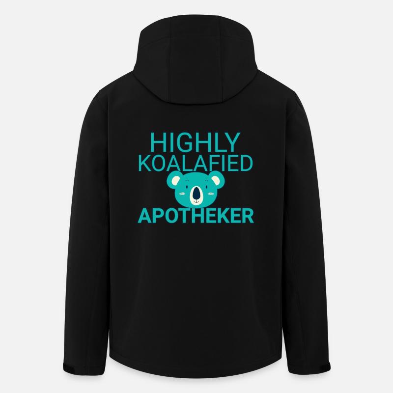 Apotheker Koalafied - Recycelte Männer Softshell-Jacke von Stanley/Stella - Schwarz