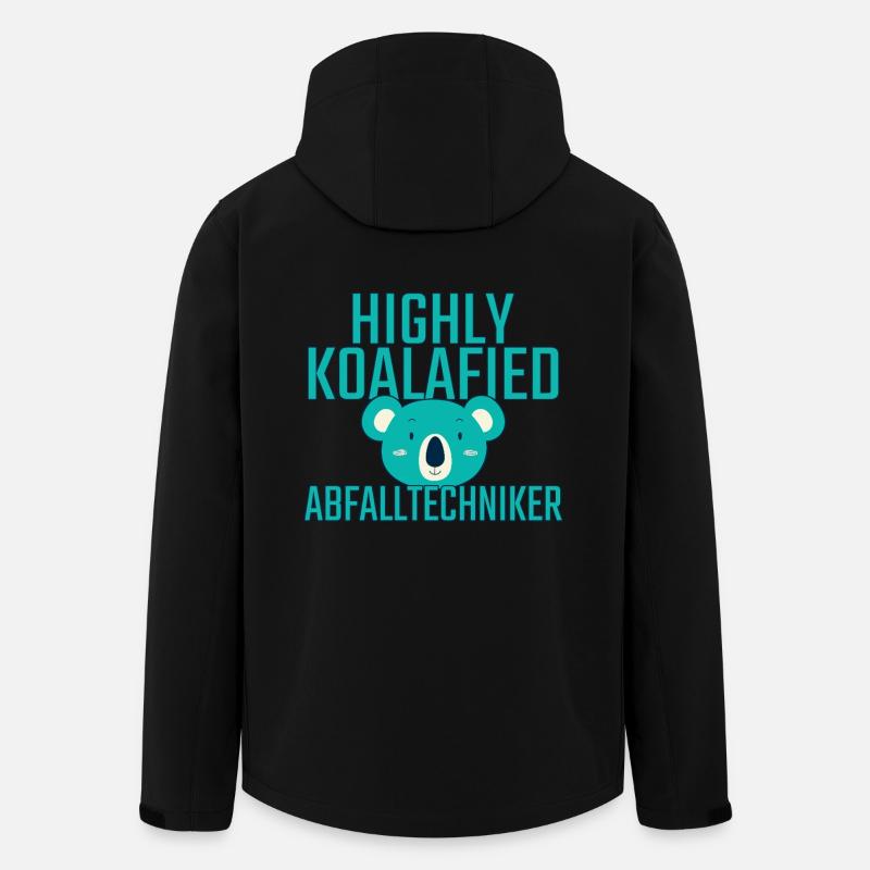 Abfalltechniker Koalafied - Recycelte Männer Softshell-Jacke von Stanley/Stella - Schwarz
