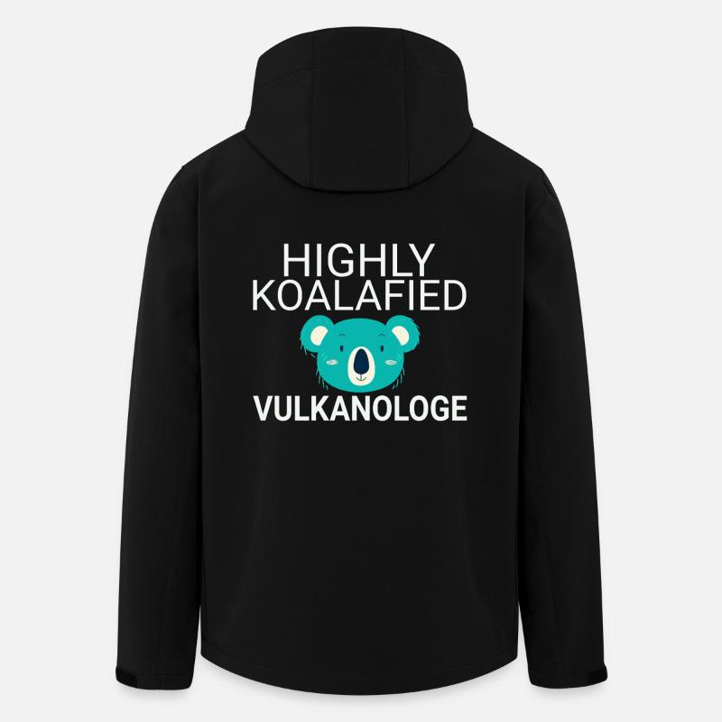 Volcanologist Koalafied Volcanology - Men’s Recycled Softshell Jacket by Stanley/Stella - black
