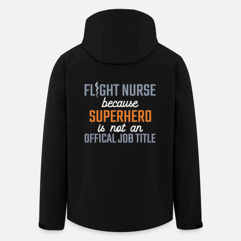 Flight Nurse Superhero Air Rescue - Men’s Recycled Softshell Jacket by Stanley/Stella - black