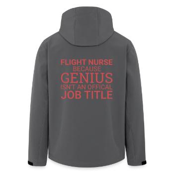 Flight Nurse Genius Luftrettung - Recycelte Männer Softshell-Jacke von Stanley/Stella - Schwarz - Hinten - AI Model Male 185 light (185cm)