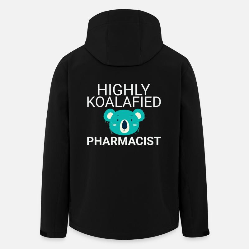 Pharmacist Koalafied Pharmacy - Men’s Recycled Softshell Jacket by Stanley/Stella - black