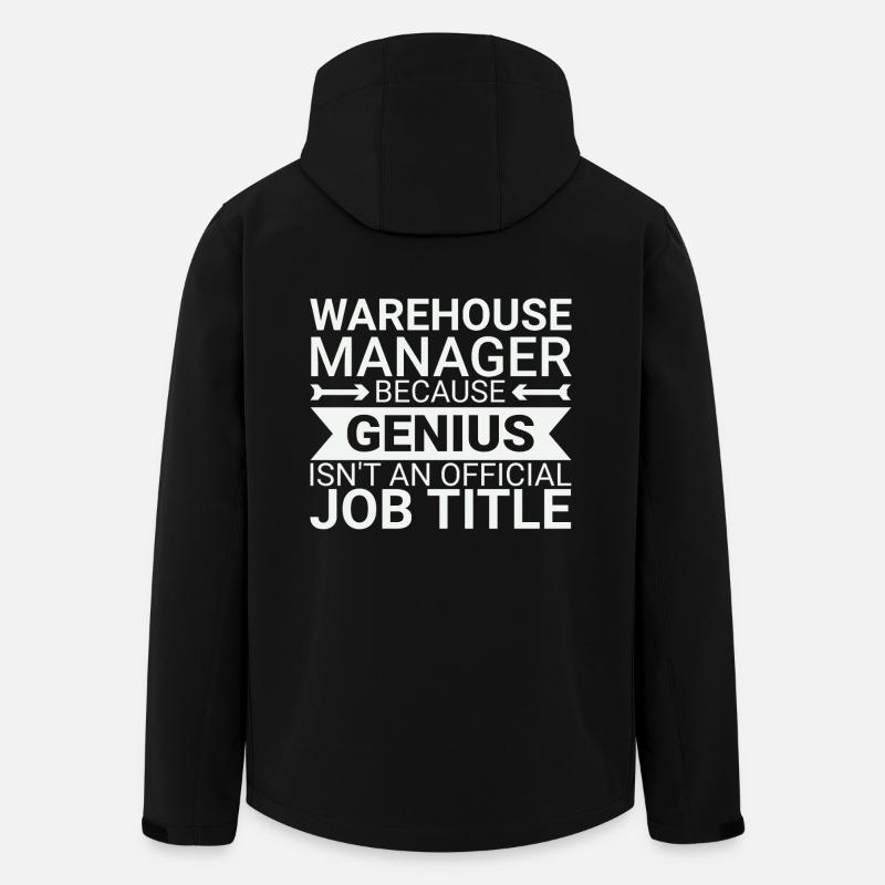 Warehouse Manager Genius - Recycelte Männer Softshell-Jacke von Stanley/Stella - Schwarz