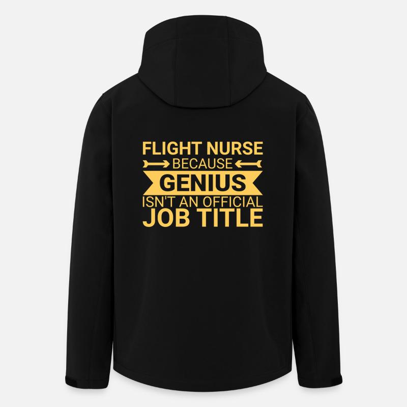Flight Nurse Genius Luftrettung - Recycelte Männer Softshell-Jacke von Stanley/Stella - Schwarz
