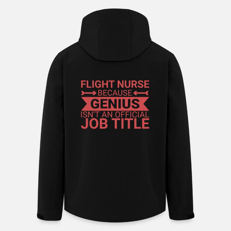 Flight Nurse Genius Air Rescue - Men’s Recycled Softshell Jacket by Stanley/Stella - black