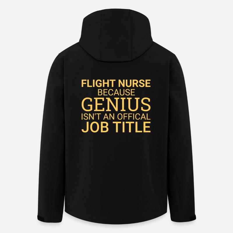Flight Nurse Genius Air Rescue - Men’s Recycled Softshell Jacket by Stanley/Stella - black