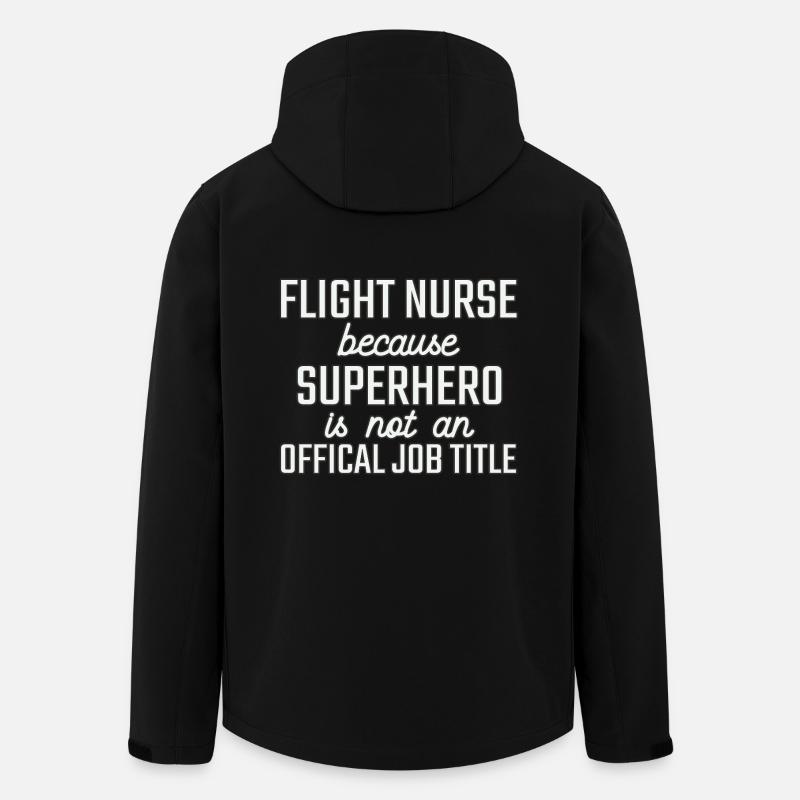 Flight Nurse Superhero Luftrettung - Recycelte Männer Softshell-Jacke von Stanley/Stella - Schwarz
