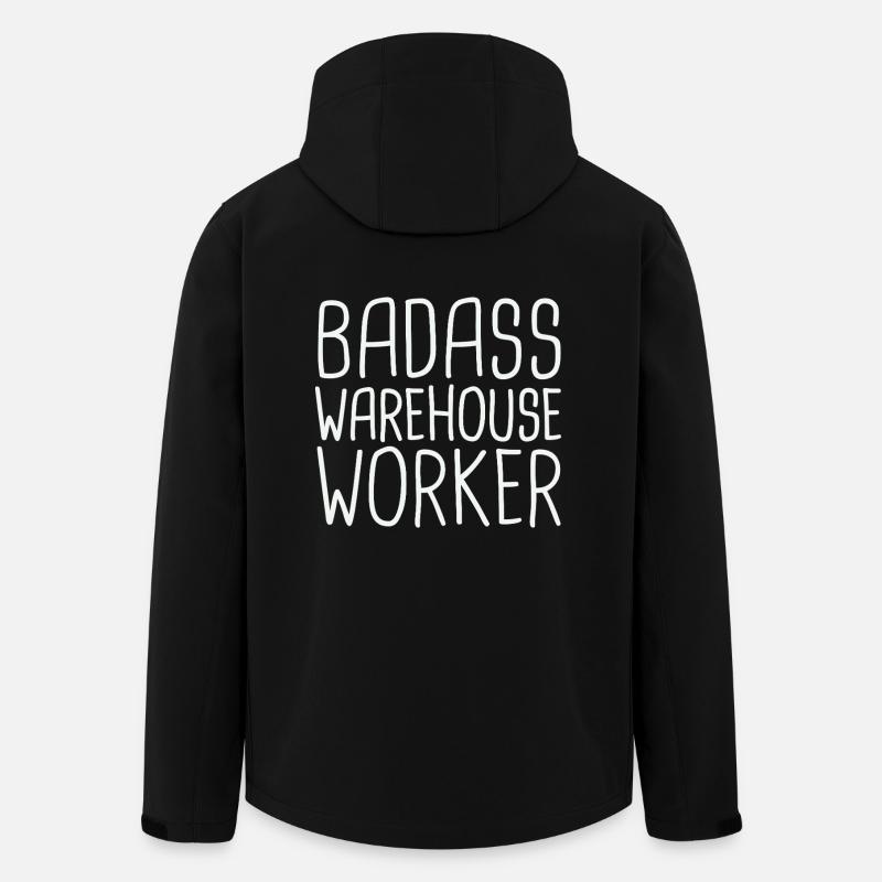Warehouse Worker Badass - Men’s Recycled Softshell Jacket by Stanley/Stella - black