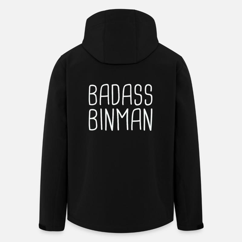 Binman Badass - Veste softshell homme en polyester recyclé Stanley/Stella - noir