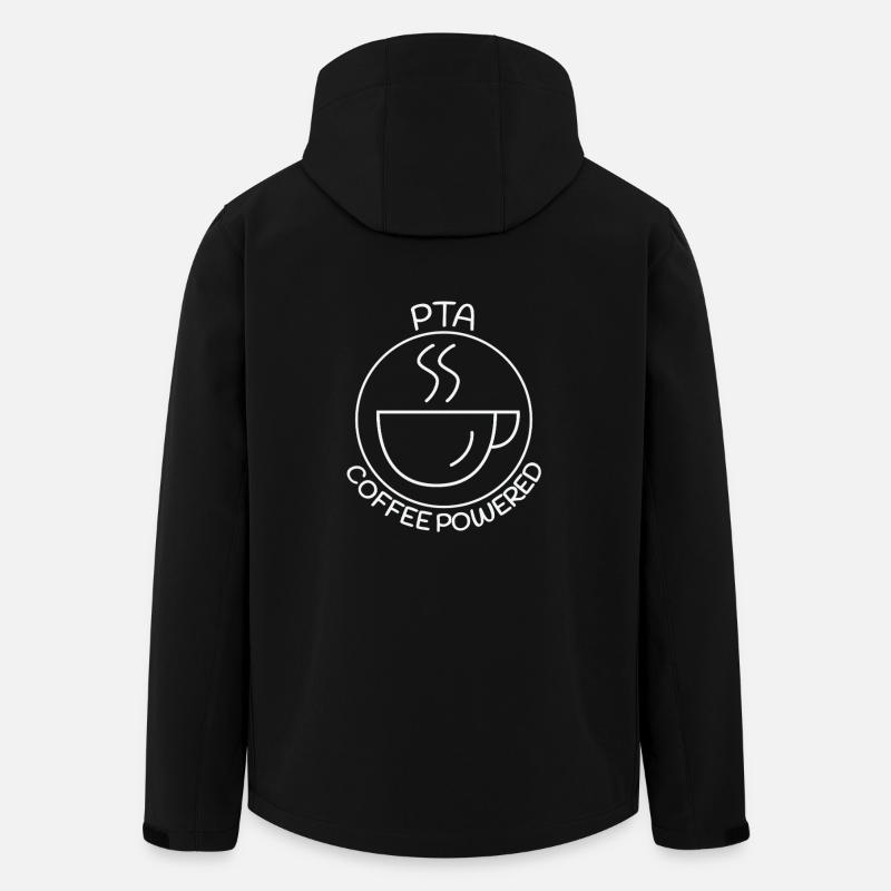 PTA Coffee Powered Pharmacy - Men’s Recycled Softshell Jacket by Stanley/Stella - black