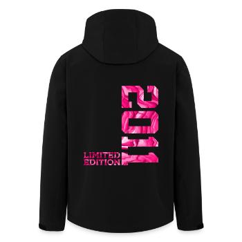 15E ANNIVERSAIRE ÉDITION LIMITÉE ROSE 2011 - Veste softshell homme en polyester recyclé Stanley/Stella - noir - Dos - AI Model Male 185 light (185cm)