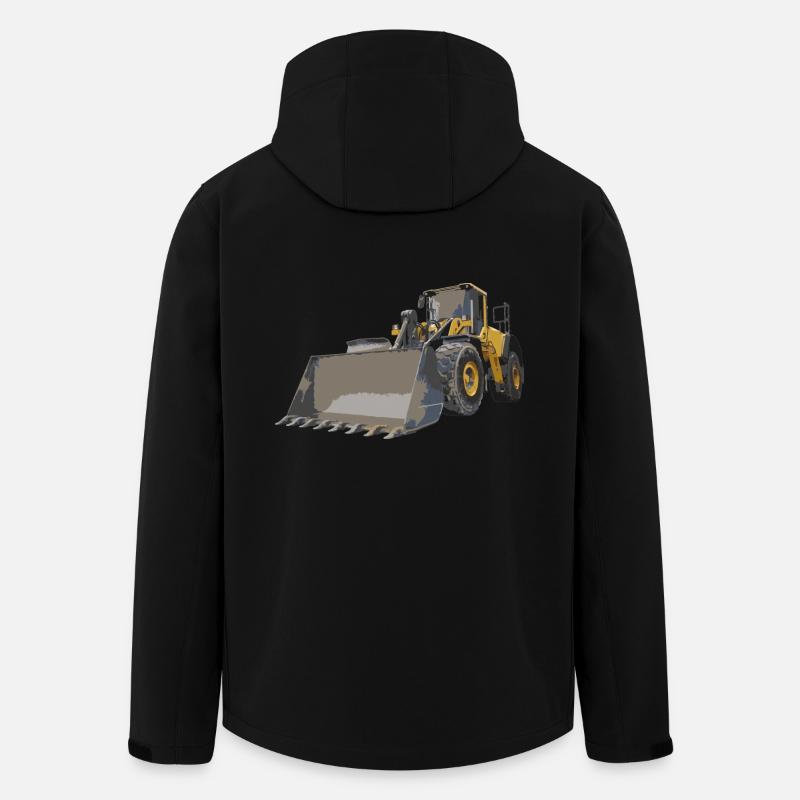 wheel loader - Men’s Recycled Softshell Jacket by Stanley/Stella - black