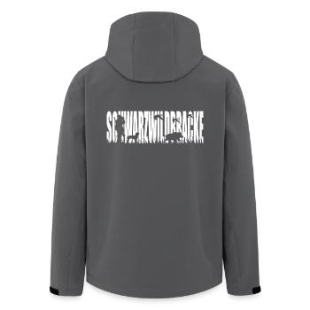 SCHWARZWILDBRACKE Jagdhund Wilsigns Jagd Jäger - Recycelte Männer Softshell-Jacke von Stanley/Stella - Anthrazit - Hinten - AI Model Male 185 light (185cm)