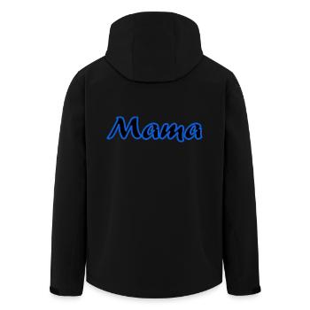 SCHÖNEN MUTTERTAG. MAMA. MUTTERTAG - Recycelte Männer Softshell-Jacke von Stanley/Stella - Schwarz - Hinten - AI Model Male 185 light (185cm)