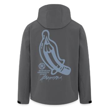 Agent Fox Pencil Design Cool Hipster Fashion - Men’s Recycled Softshell Jacket by Stanley/Stella - black - Back - AI Model Male 185 light (185cm)