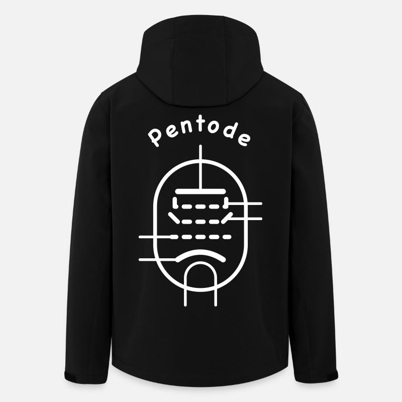 Vacuum Tube Symbol Pentode - Men’s Recycled Softshell Jacket by Stanley/Stella - black