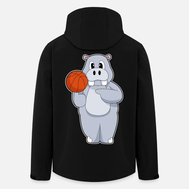 Hippo Basketteur Basketteur - Veste softshell homme en polyester recyclé Stanley/Stella - noir