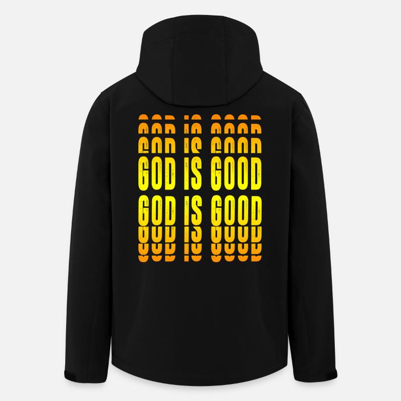 Gott ist gut - Recycelte Männer Softshell-Jacke von Stanley/Stella - Schwarz