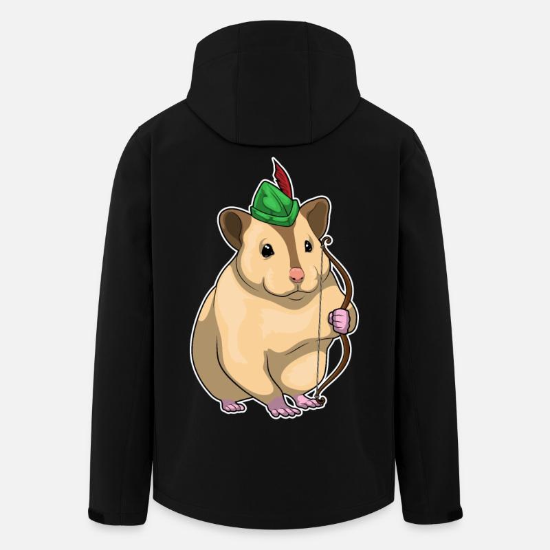 Hamster Archer Bow - Veste softshell homme en polyester recyclé Stanley/Stella - noir