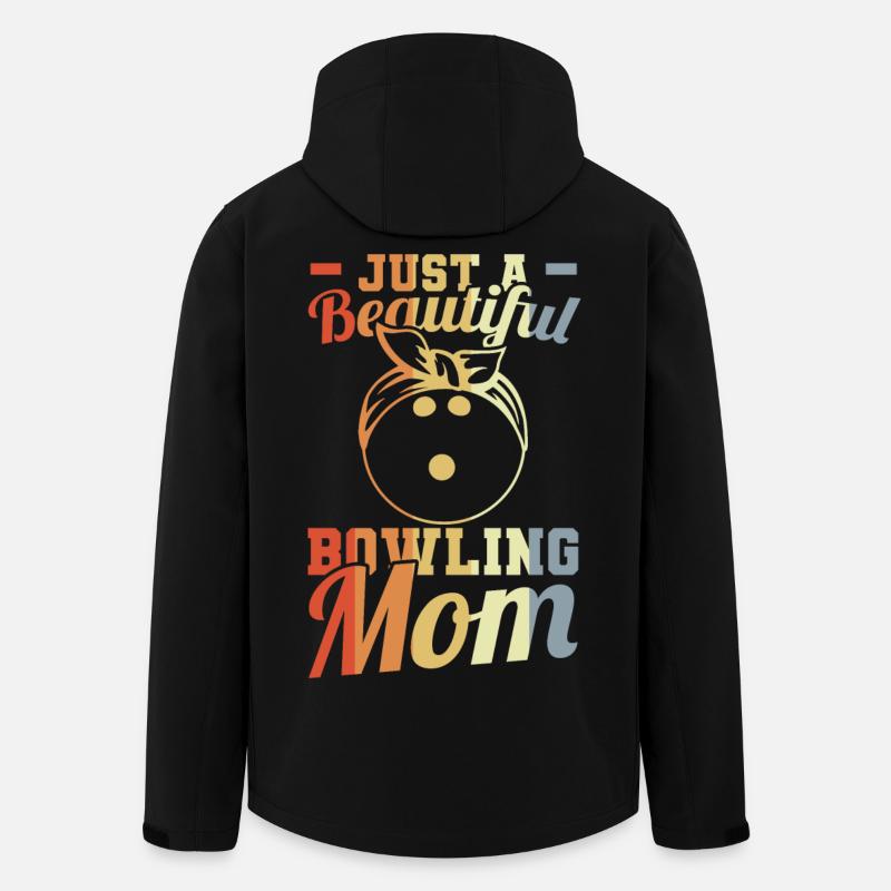 Maman Bowling - Veste softshell homme en polyester recyclé Stanley/Stella - noir