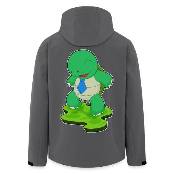 Cravate à col roulé - Veste softshell homme en polyester recyclé Stanley/Stella - charbon - Dos - AI Model Male 185 light (185cm)
