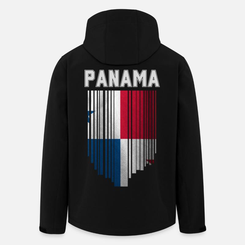 Panamaische Flagge, panamaischer Stolz - Recycelte Männer Softshell-Jacke von Stanley/Stella - Schwarz