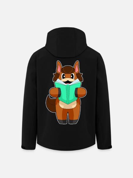 Pferd Buch - Recycelte Männer Softshell-Jacke von Stanley/Stella - Schwarz