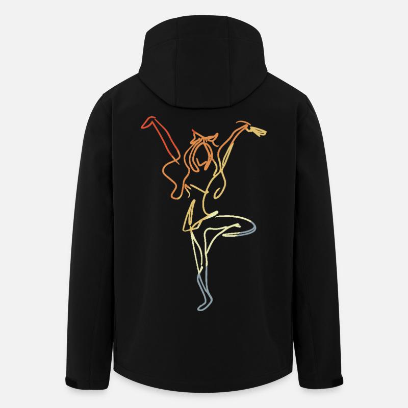 Cheerleaderin - Recycelte Männer Softshell-Jacke von Stanley/Stella - Schwarz