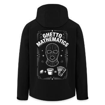 Ghetto Mathematics - Men’s Recycled Softshell Jacket by Stanley/Stella - black - Back - AI Model Male 185 light (185cm)